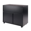 Halifax 3-Section Multi-Storage Mobile Cabinet Black WIN-20633