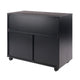 Halifax 3-Section Multi-Storage Mobile Cabinet Black WIN-20633