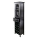 Burgundy Wine Display Tower Black WIN-20667