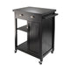 Timber Kitchen Cart, Black