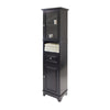 Alps Tall Storage Cabinet Black WIN-20871