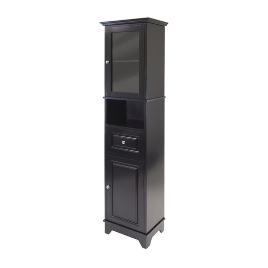 Alps Tall Storage Cabinet, Black