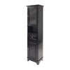 Alps Tall Storage Cabinet, Black