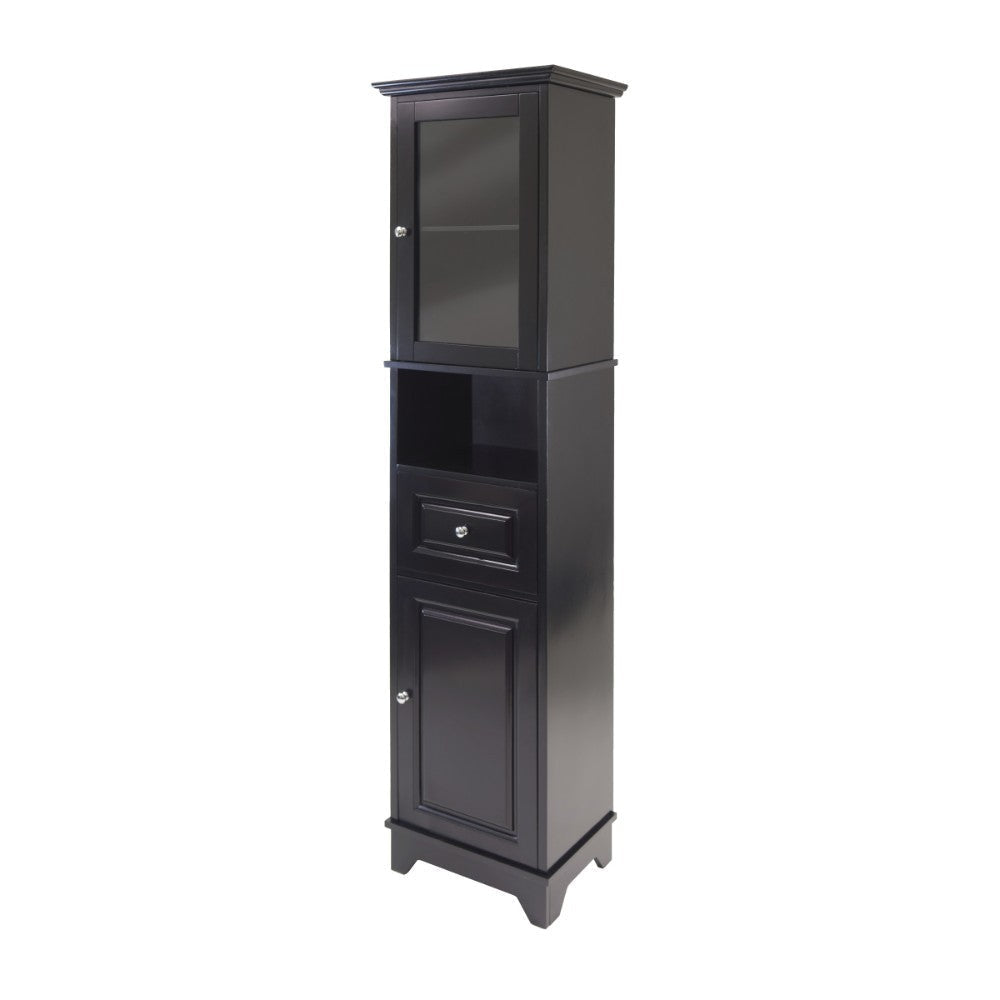 Alps Tall Storage Cabinet, Black