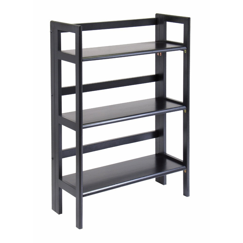 Terry 3-Tier Foldable Shelf, Stackable, Black