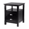 Timber Accent Table, Nightstand, Black