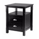 Timber Accent Table, Nightstand, Black