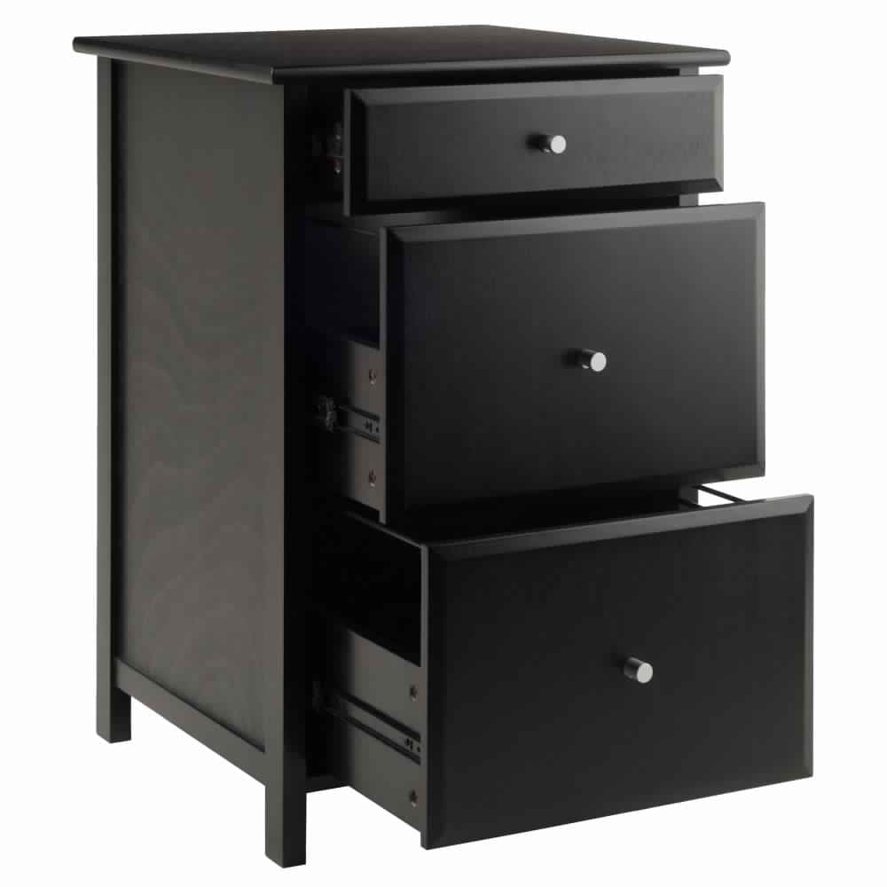Delta Home Office File Cabinet Black WIN-22321