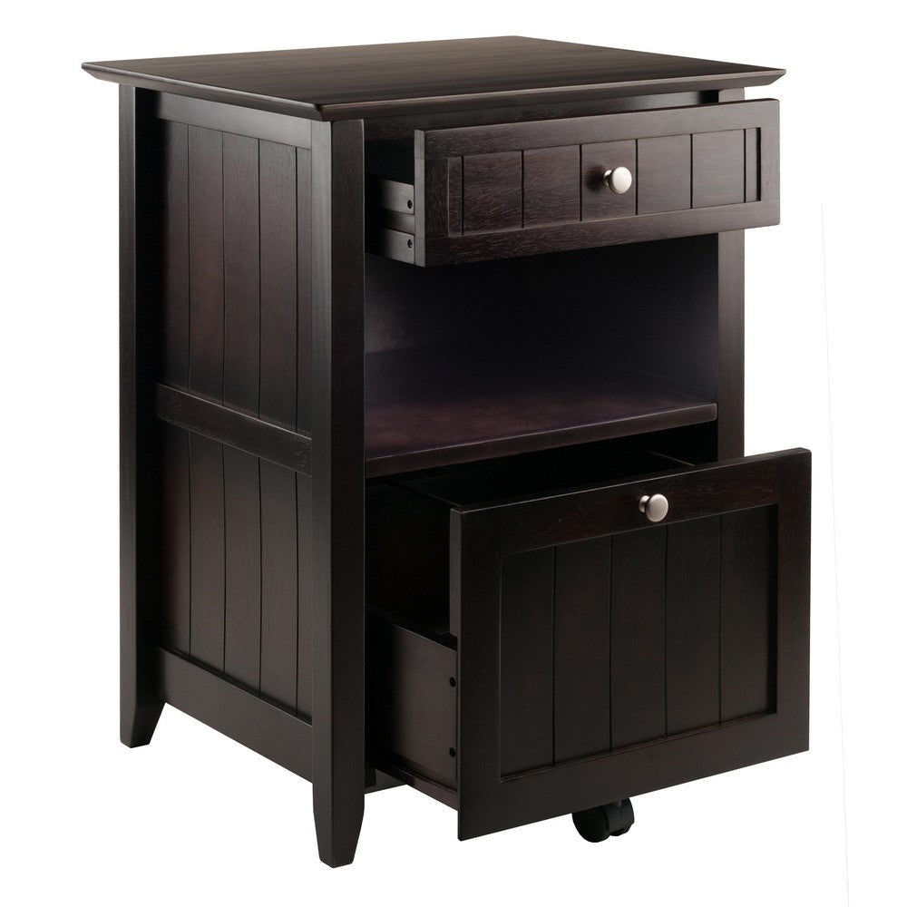 Burke Home Office File Cabinet Coffee WIN-23119