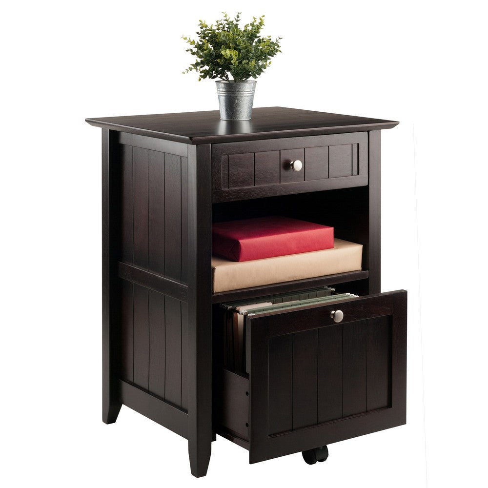 Burke Home Office File Cabinet Coffee WIN-23119