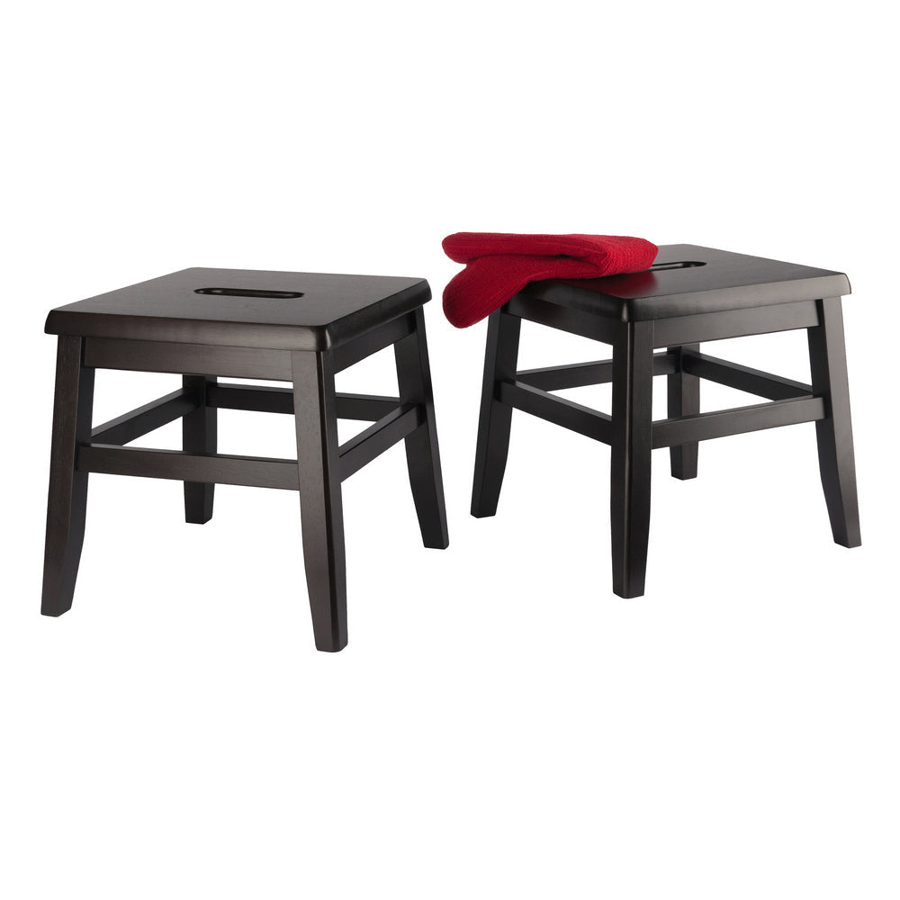 Kaya 2-Pc Conductor Stool Set Coffee WIN-23210