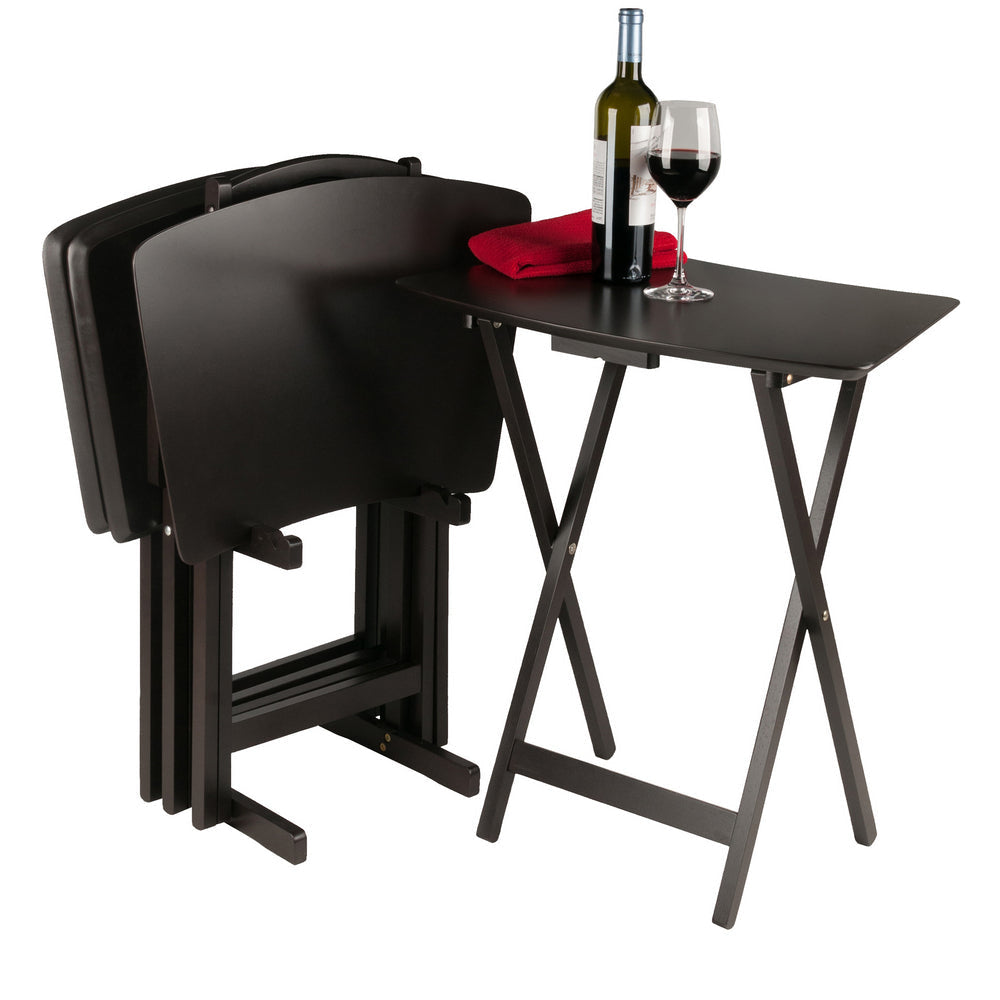 Anila 5-Pc Snack Table Set Coffee WIN-23594