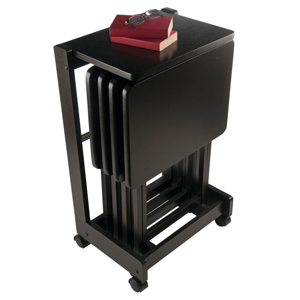 Brienda 5-Pc Snack Table Set Flip Top Coffee WIN-23620