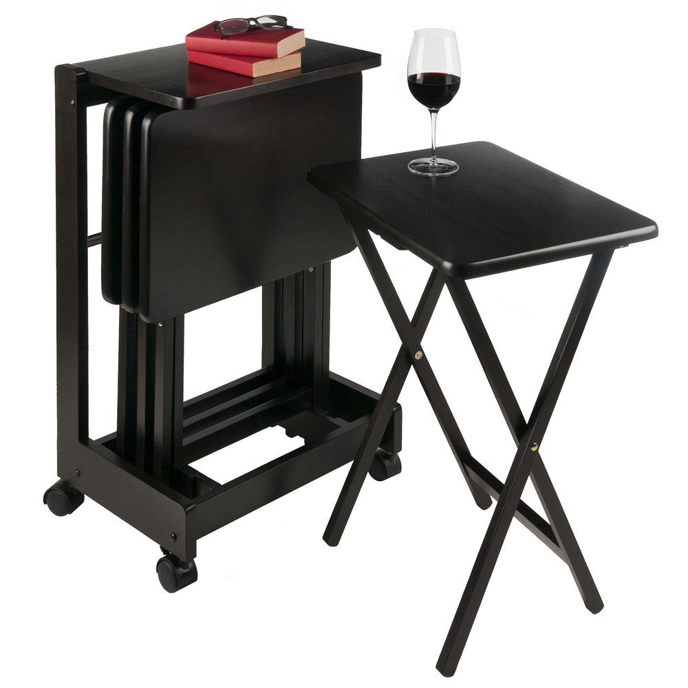 Brienda 5-Pc Snack Table Set Flip Top Coffee WIN-23620
