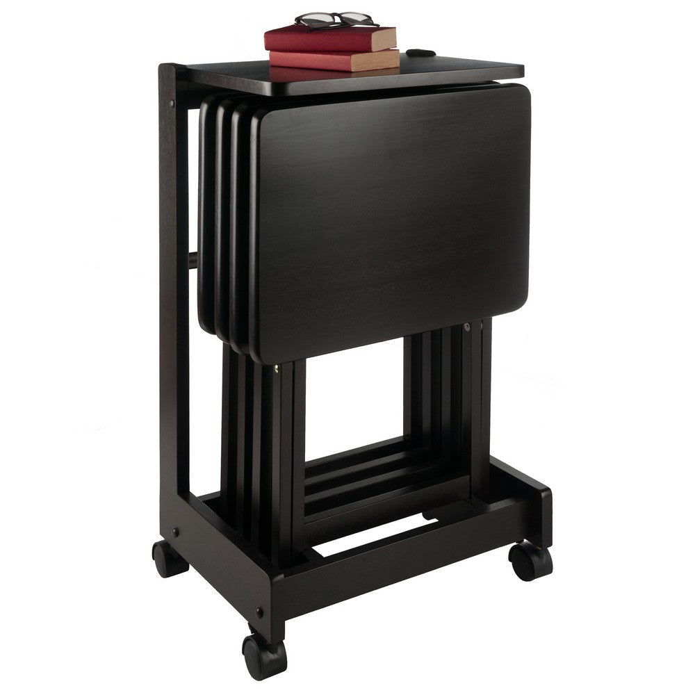 Brienda 5-Pc Snack Table Set Flip Top Coffee WIN-23620