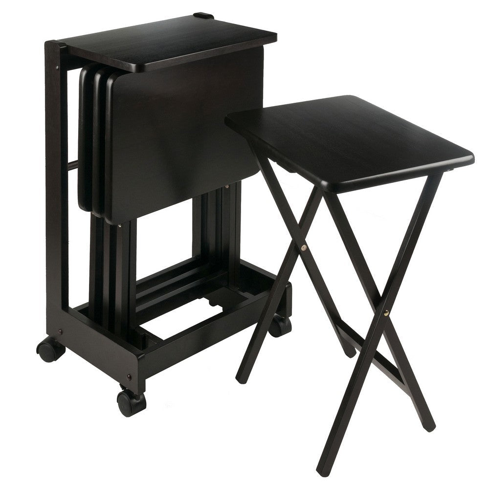 Brienda 5-Pc Snack Table Set Flip Top Coffee WIN-23620