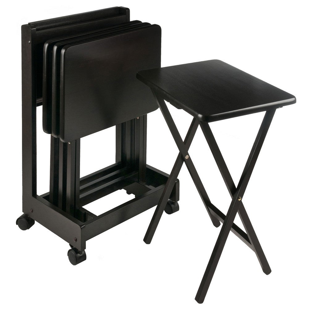 Brienda 5-Pc Snack Table Set Flip Top Coffee WIN-23620