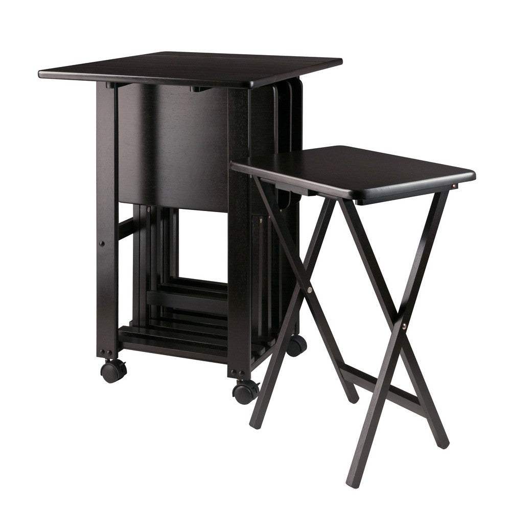 Sophia 5-Pc Snack Table Set Drop Leaf Top Coffee WIN-23720