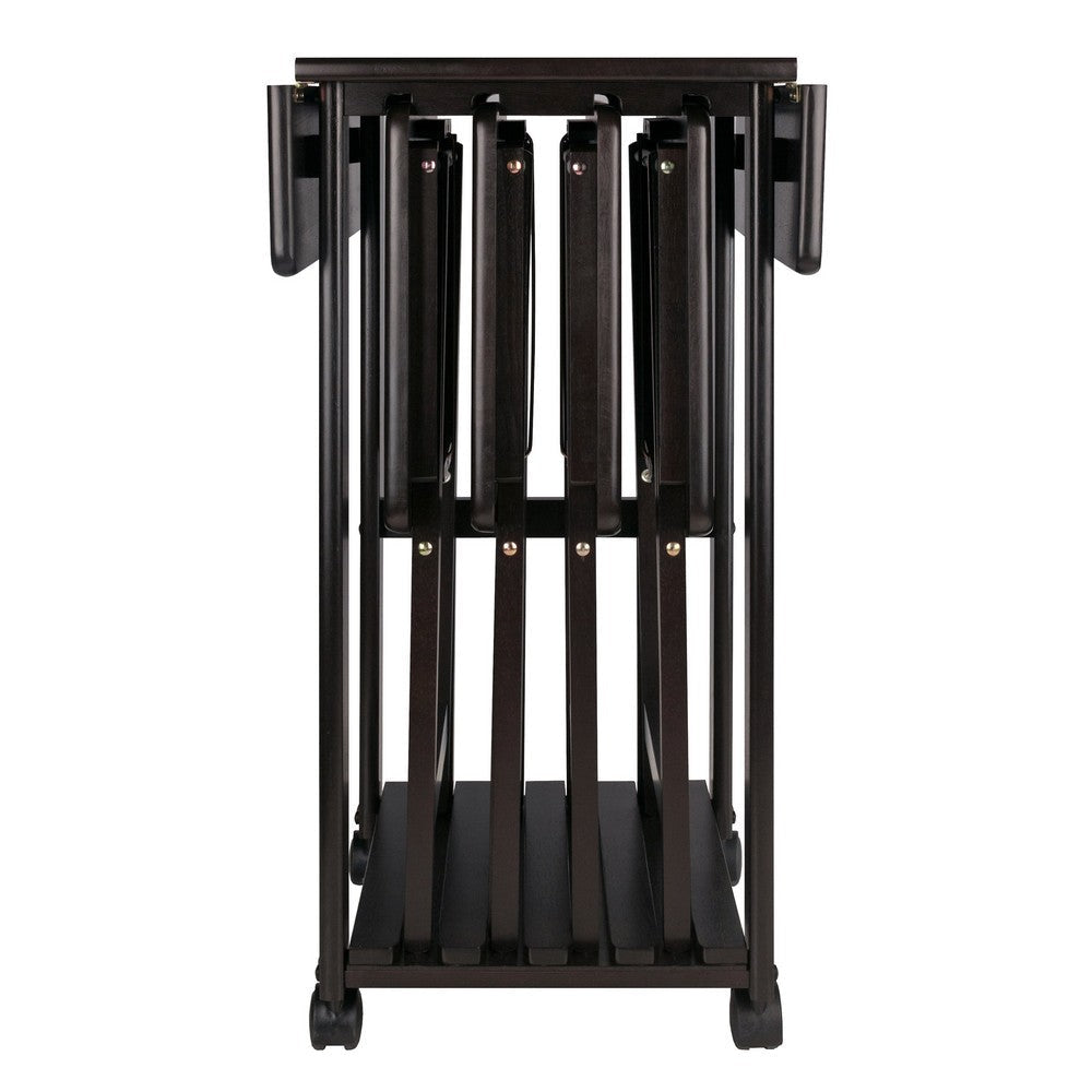 Sophia 5-Pc Snack Table Set Drop Leaf Top Coffee WIN-23720