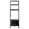 Bellamy 2-Drawer Leaning Shelf Black WIN-29522