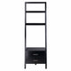 Bellamy 2-Drawer Leaning Shelf Black WIN-29522