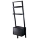 Bellamy 2-Drawer Leaning Shelf Black WIN-29522