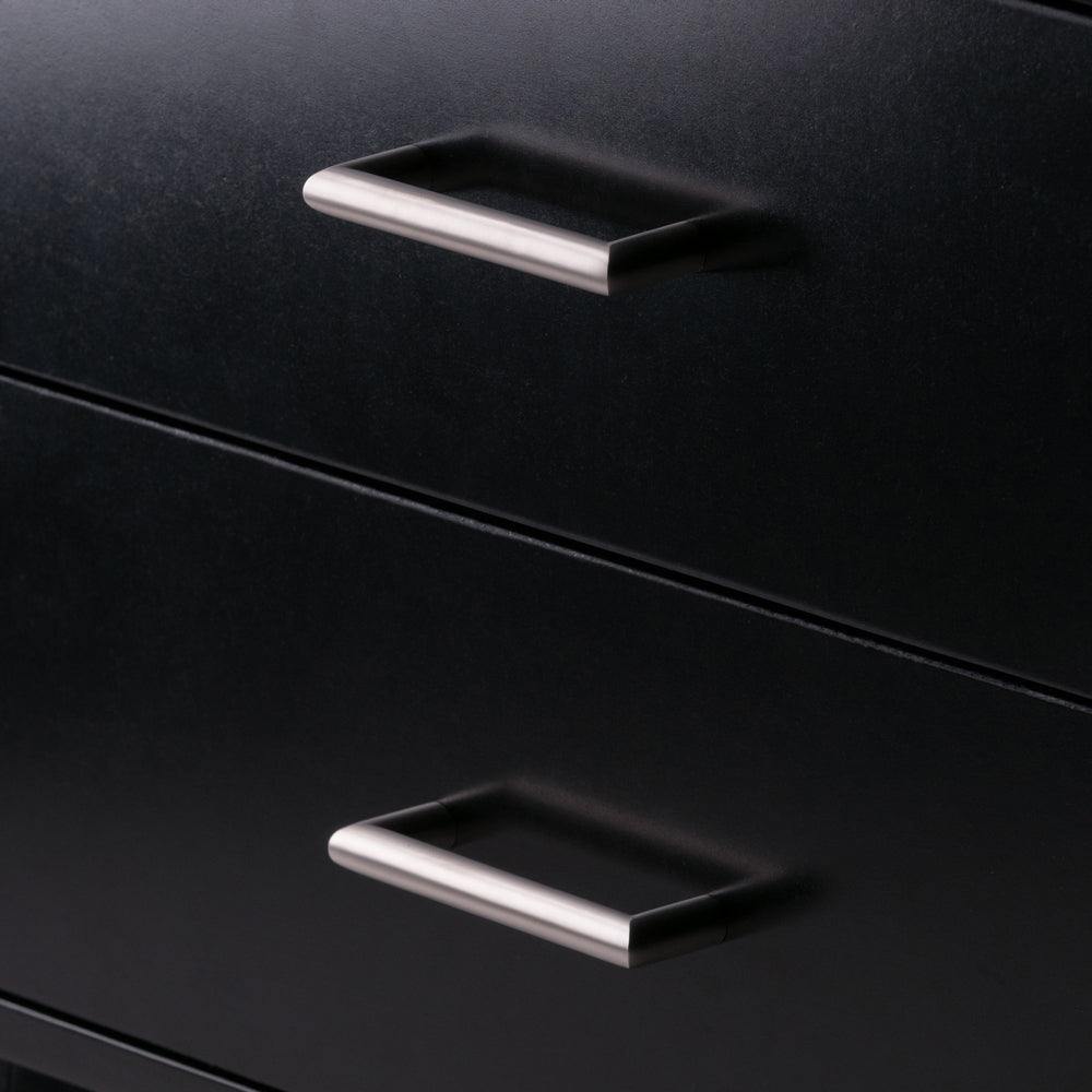 Bellamy 2-Drawer Leaning Shelf Black WIN-29522