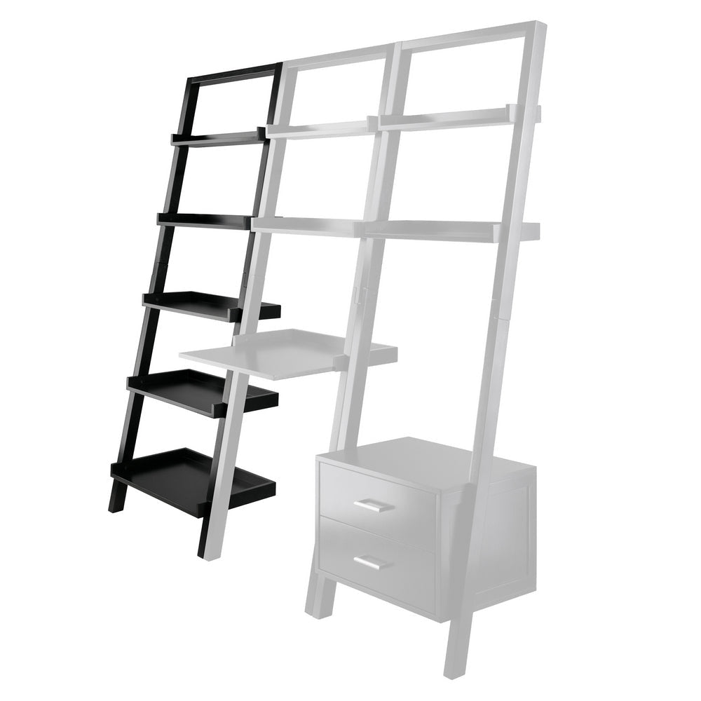 Bellamy 5-Tier Leaning Shelf Black WIN-29553