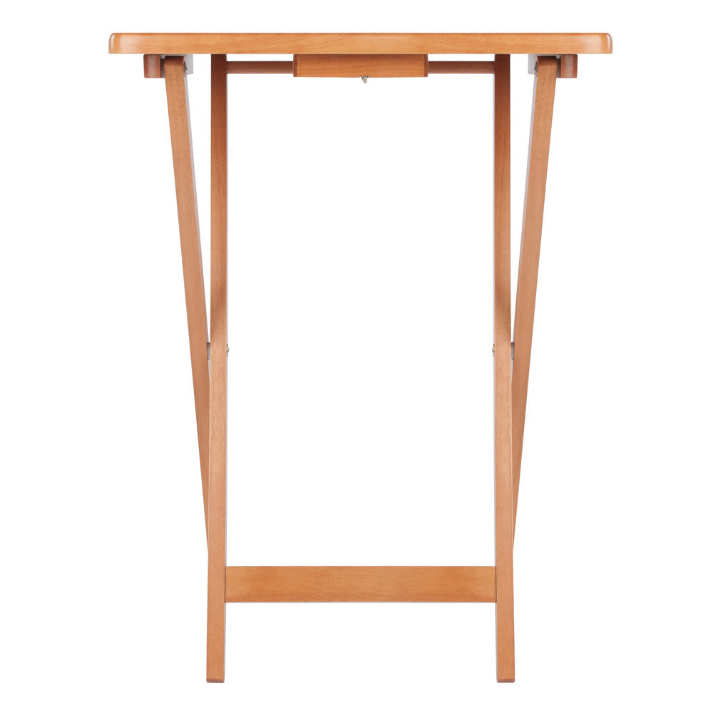 Sophia 5-Pc Snack Table Set Drop Leaf Top Teak WIN-33720