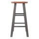 Ivy Counter Stool Rustic Gray and Teak WIN-36224