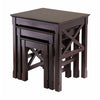 Xola 3-Pc Nesting Tables Cappuccino WIN-40333