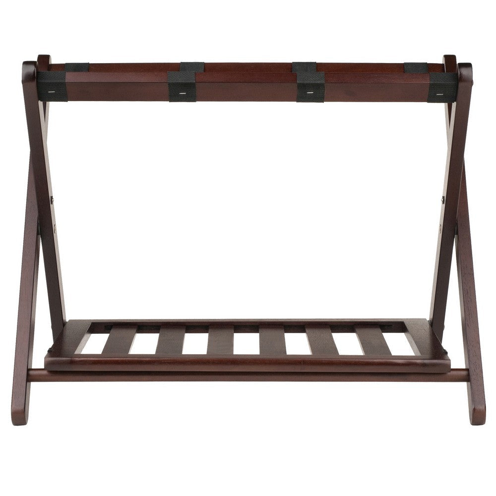 Reese Luggage Rack Shelf Cappuccino WIN-40436