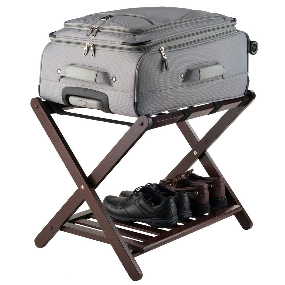 Reese Luggage Rack Shelf Cappuccino WIN-40436