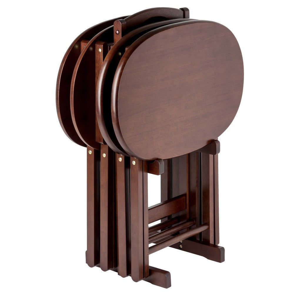 Nathan 5-Pc Snack Table Set Cappuccino WIN-40524