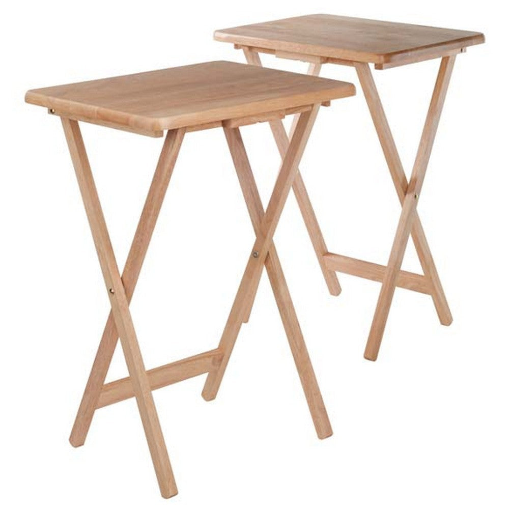 Alex 2-Pc Snack Tables Natural WIN-42290