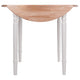 Sorella Round Double Drop Leaf Dining Table Natural and White WIN-53036