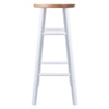Huxton 2-Pc Bar Stool Set Natural and White WIN-53230