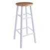 Huxton 2-Pc Bar Stool Set Natural and White WIN-53230