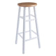 Huxton 2-Pc Bar Stool Set Natural and White WIN-53230