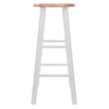 Element 2-Pc Bar Stool Set Natural and White WIN-53270