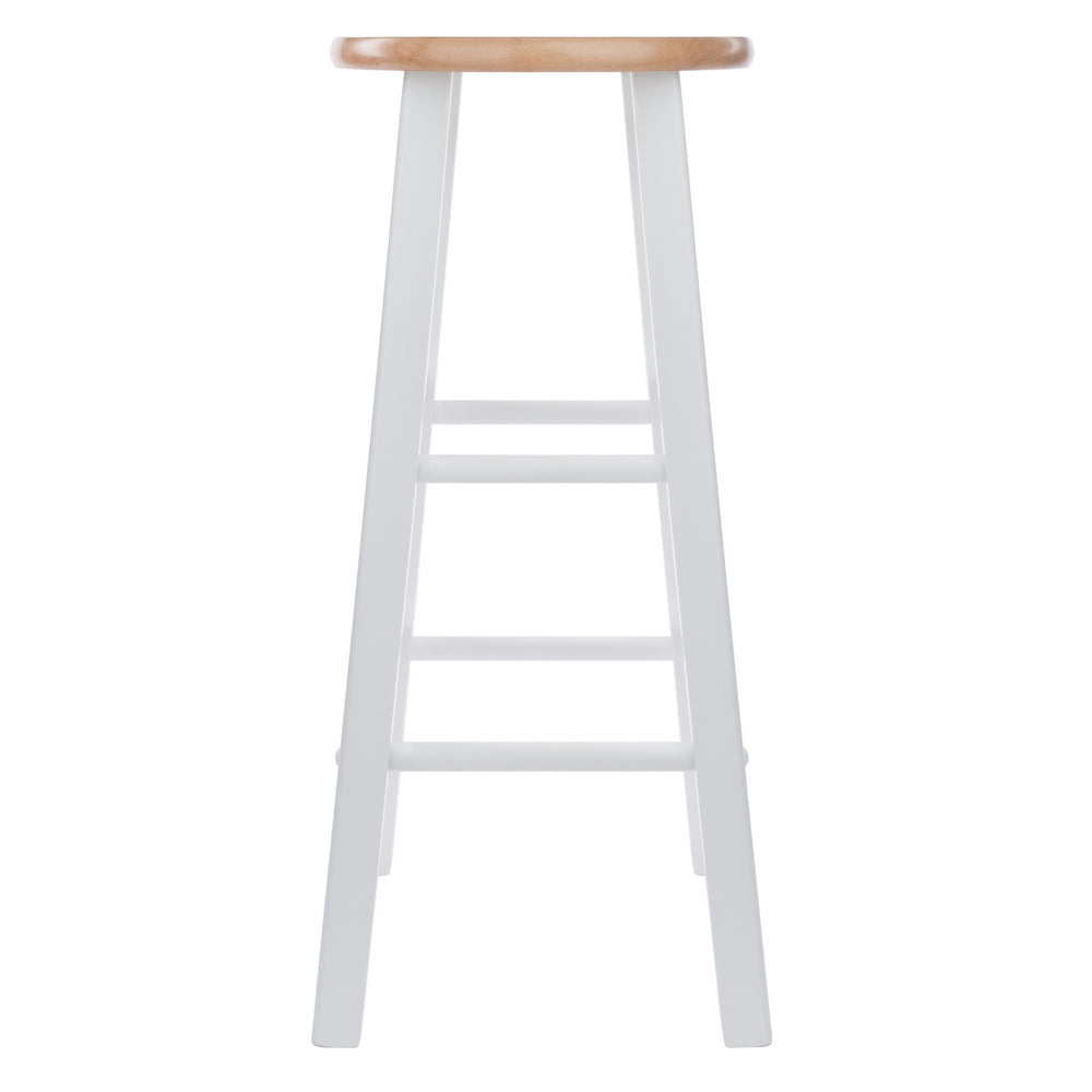 Element 2-Pc Bar Stool Set Natural and White WIN-53270