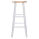 Element 2-Pc Bar Stool Set Natural and White WIN-53270
