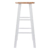 Element 2-Pc Bar Stool Set Natural and White WIN-53270