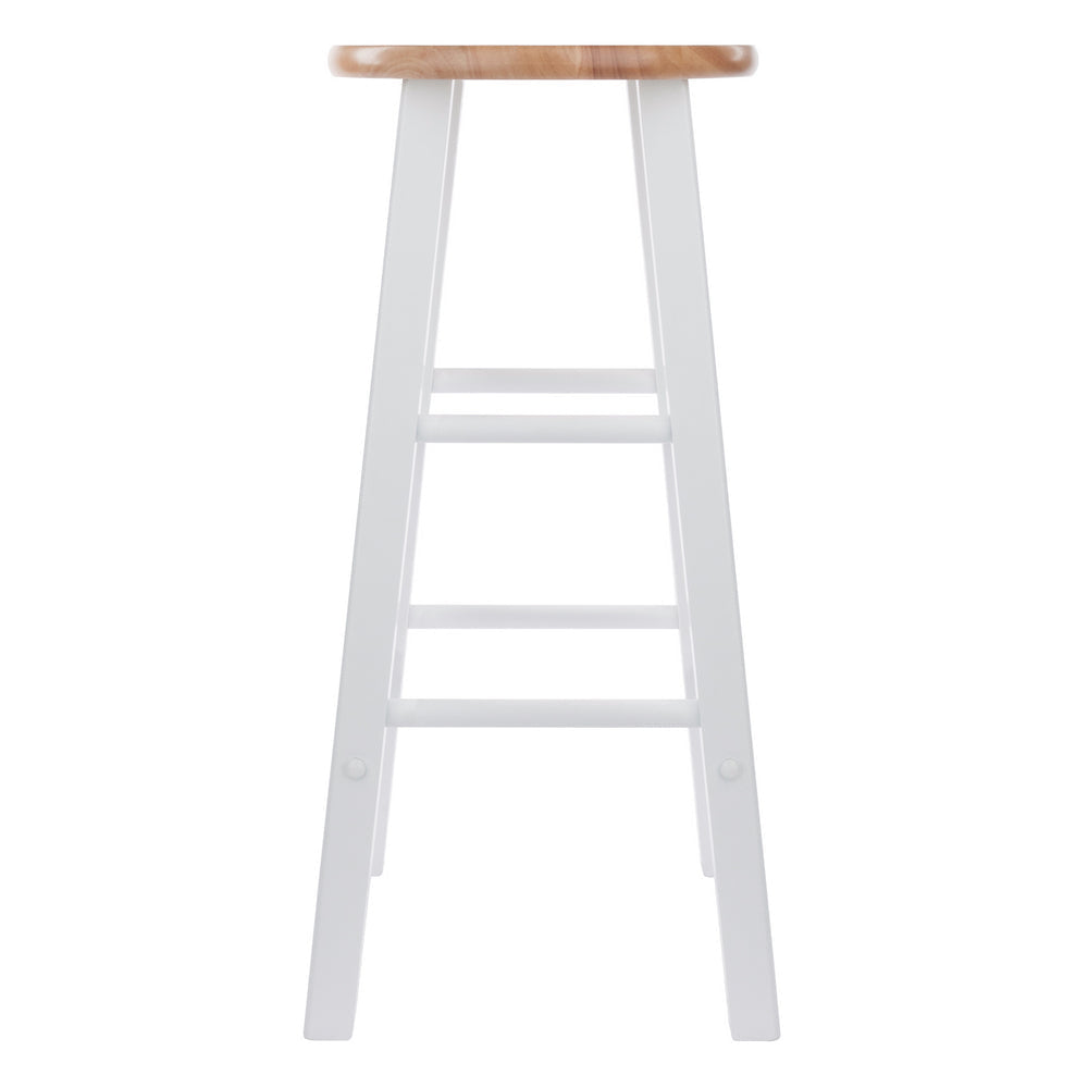 Element 2-Pc Bar Stool Set Natural and White WIN-53270