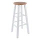 Element 2-Pc Bar Stool Set Natural and White WIN-53270