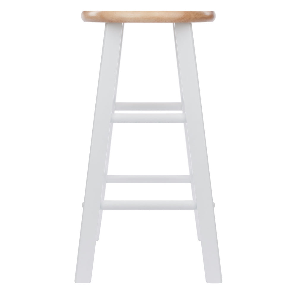 Element 2-Pc Counter Stool Set Natural and White WIN-53274