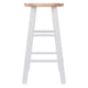 Element 2-Pc Counter Stool Set Natural and White WIN-53274