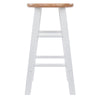 Element 2-Pc Counter Stool Set Natural and White WIN-53274