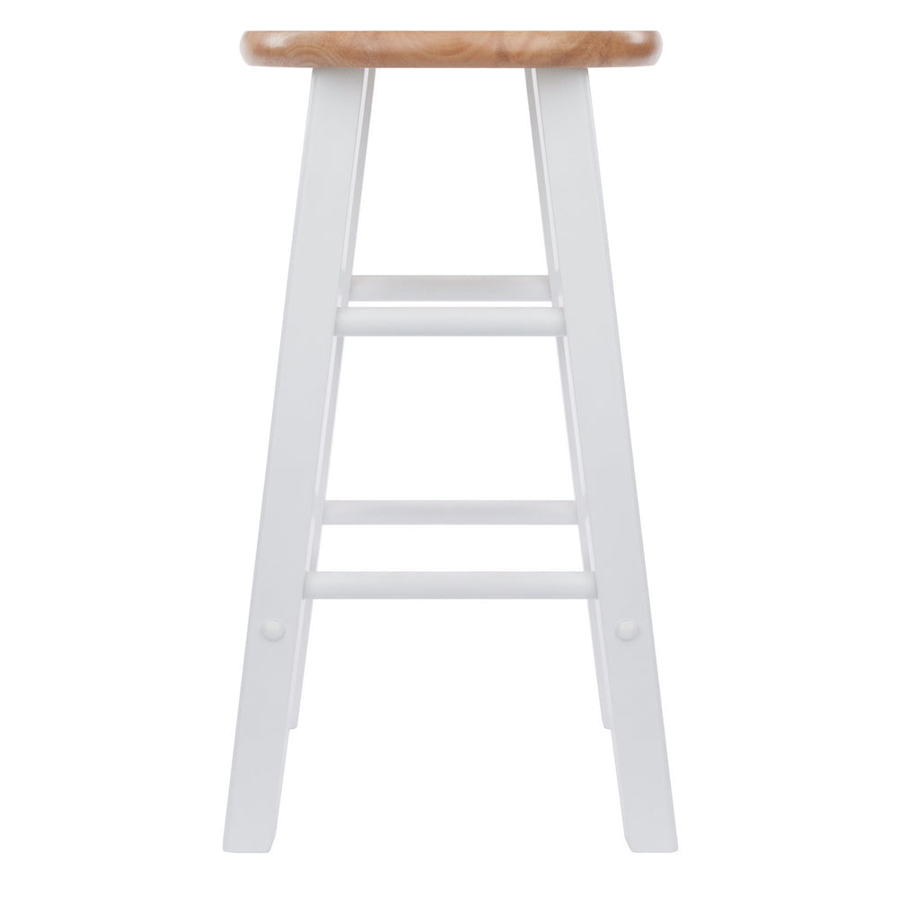 Element 2-Pc Counter Stool Set Natural and White WIN-53274