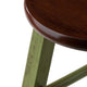 Ivy Counter Stool Rustic Green and Walnut WIN-64224